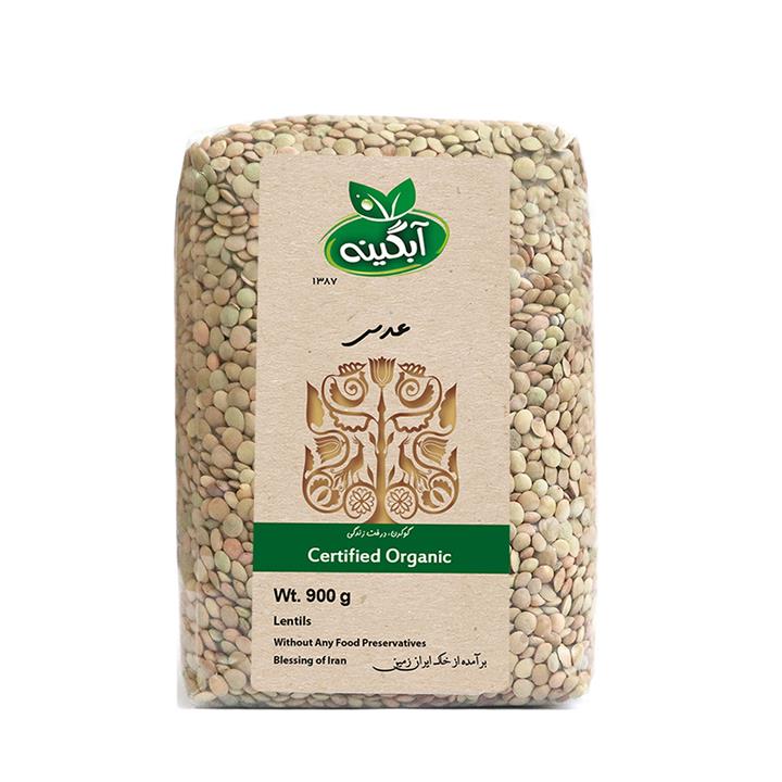 عدس آبگینه - 900 گرم Abgineh Organic Lentils 900gr